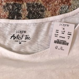 J. Crew White Artist T-Shirt